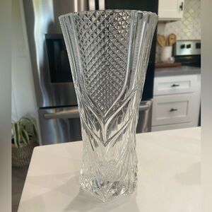 Vintage Cristal d'Arques lead crystal vase.